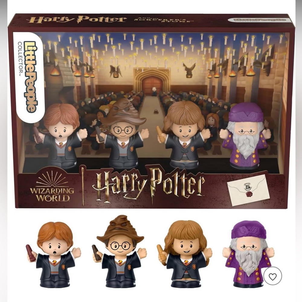 NIB Fisher-Price Little People Harry Potter & The Sorcerer’s Stone Collector Set